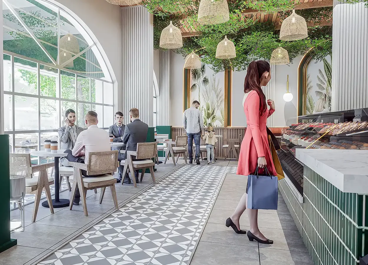 Café Interior Design Renders