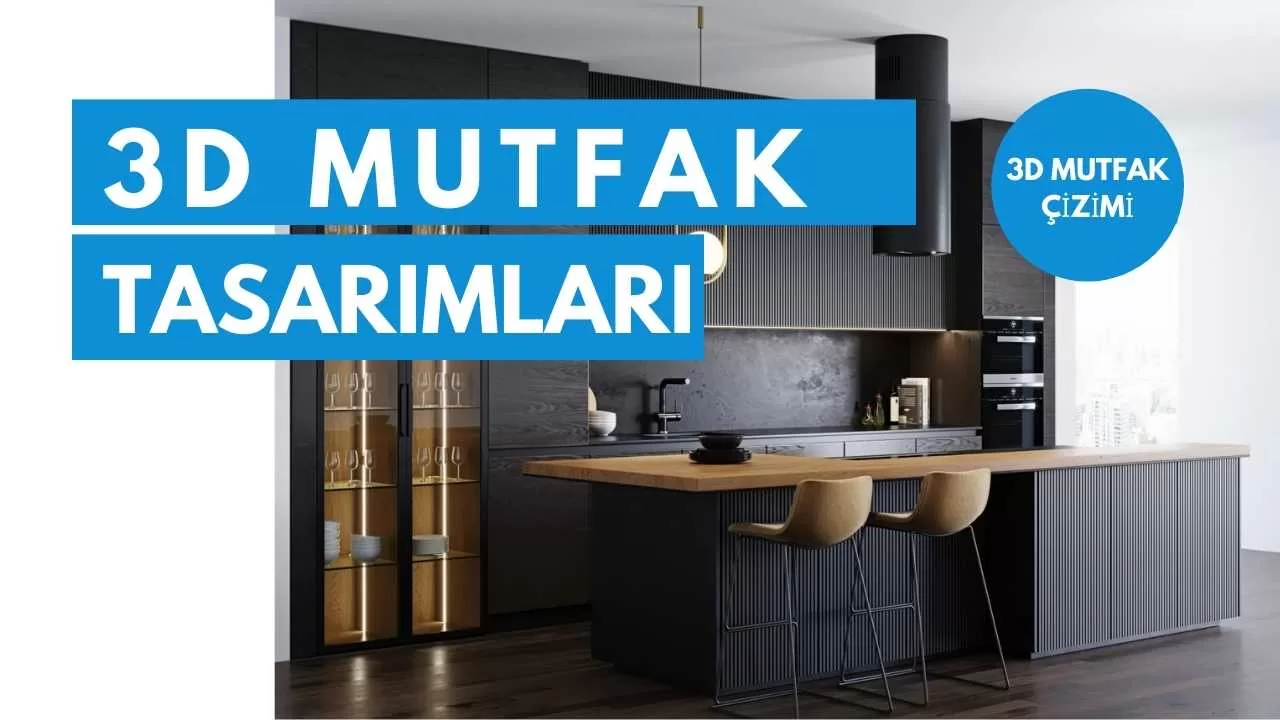 3d mutfak cizimi