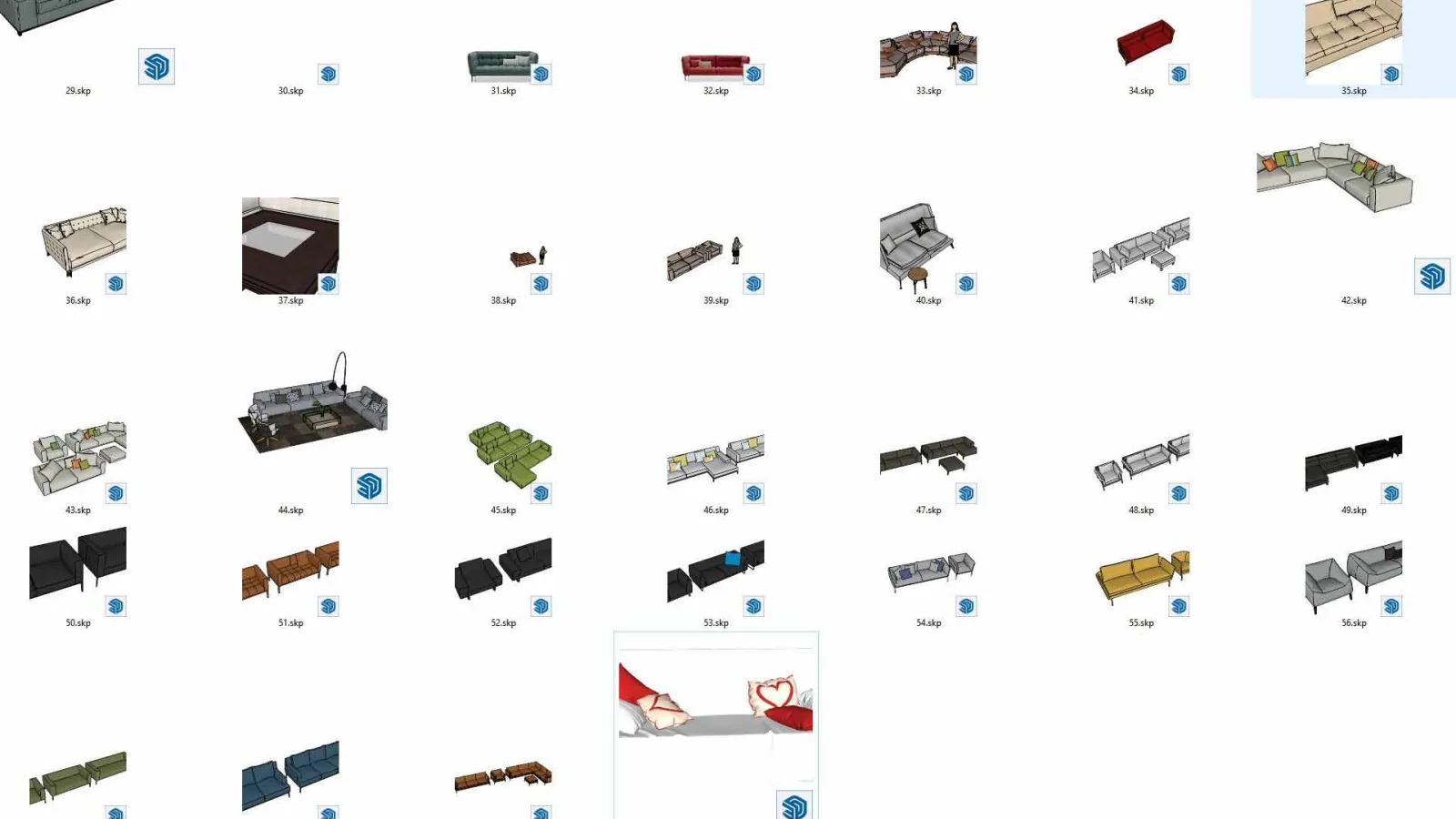 40 Excellent 3D Armchair Models: Download Pack