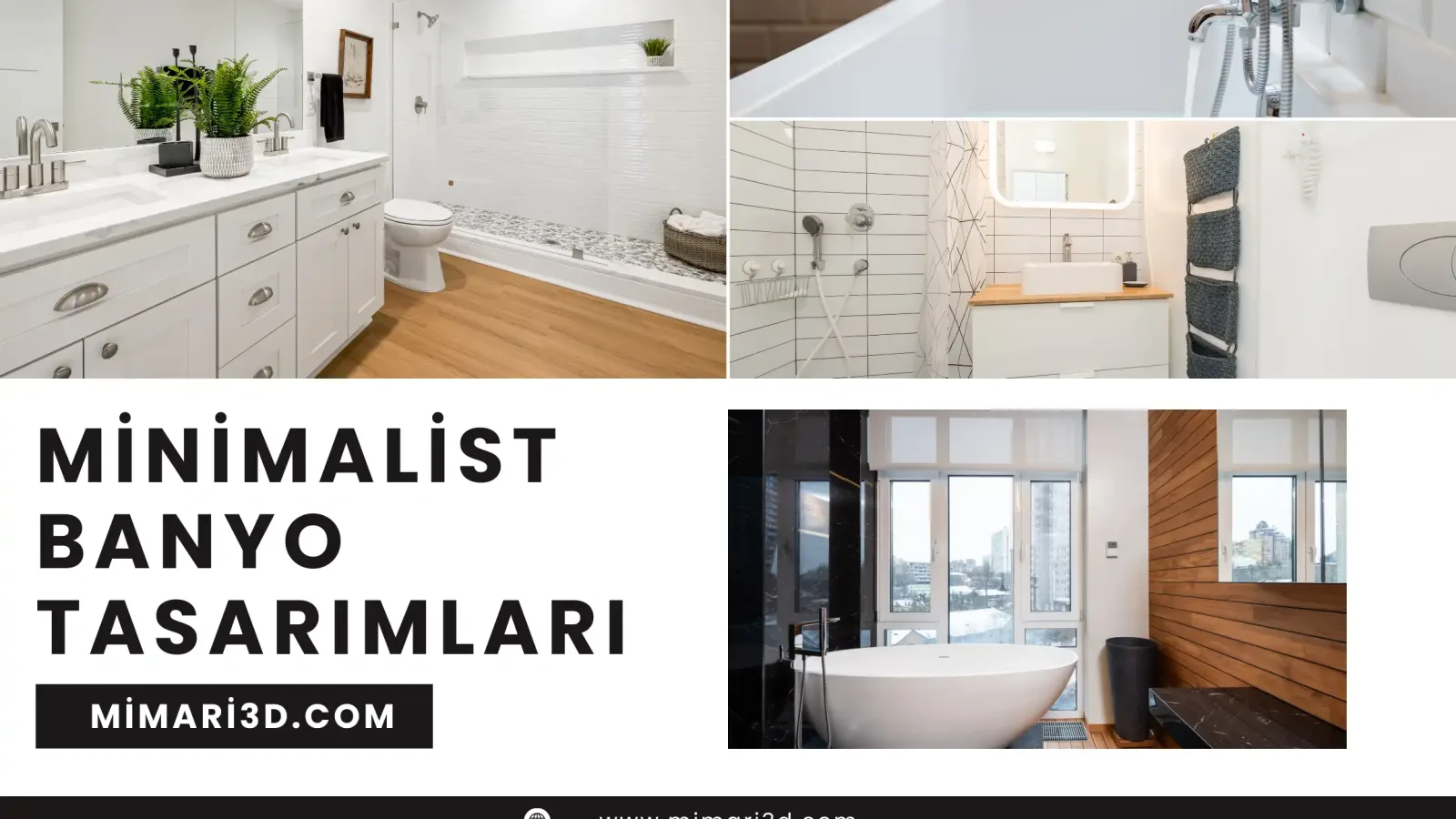 Minimalist banyo tasarımları