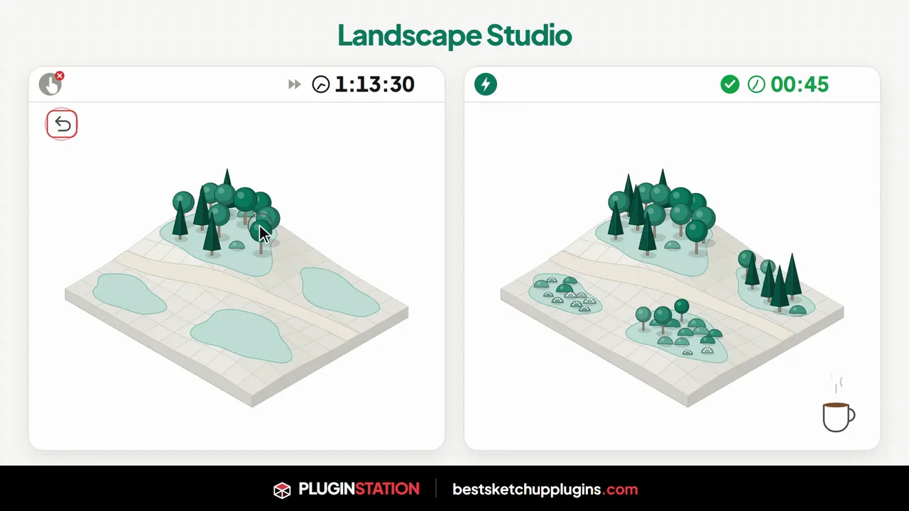 Peyzaj Stüdyosu SketchUp peyzaj eklentisi